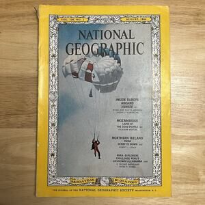 Vintage National Geographic August 1964 Mozambique Ireland Peru Yankee In Europe